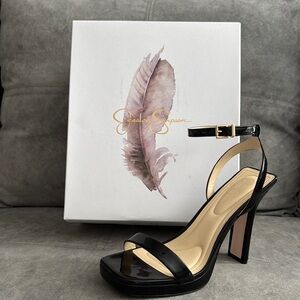 Jessica Simpson Black High Heeled Sandals